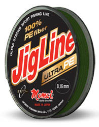 Шнур JigLine Ultra PE 0,06 мм, 4,8 кг, 100 м, зеленый; Цена 1500 рублей Шнур JigLine Ultra PE 0,06 мм, 4,8 кг, 100 м, зеленый