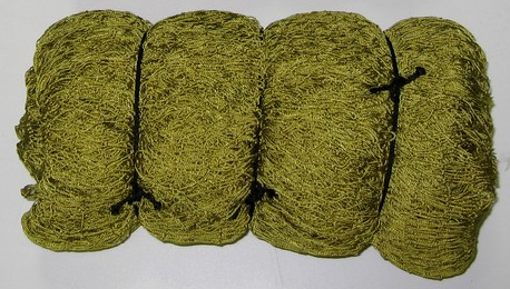 Дель капроновая узловая, 93,5текс*3; ячея 10 мм, высота 10 м, длина в жгуте 5 м (250 ячей), зеленая; Цена 2520 рублей Дель капроновая узловая, 93,5текс*3; ячея 10 мм, высота 10 м, длина в жгуте 5 м (250 ячей), зеленая